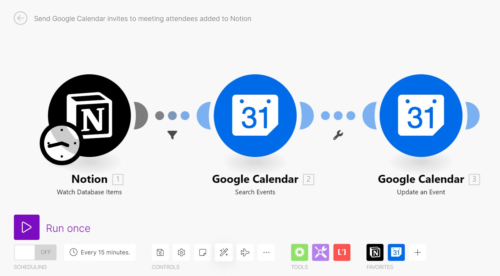 advanced Notion Google Calendar integration