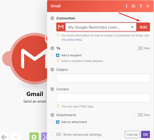 gmail-connection-make