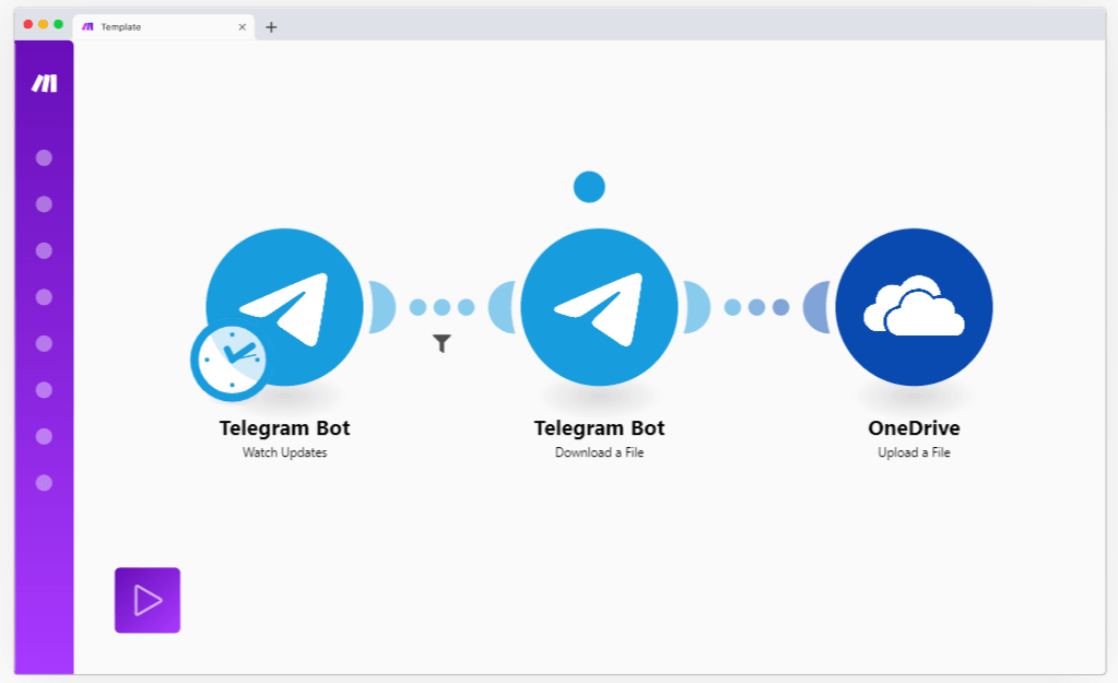 telegram to onedrive