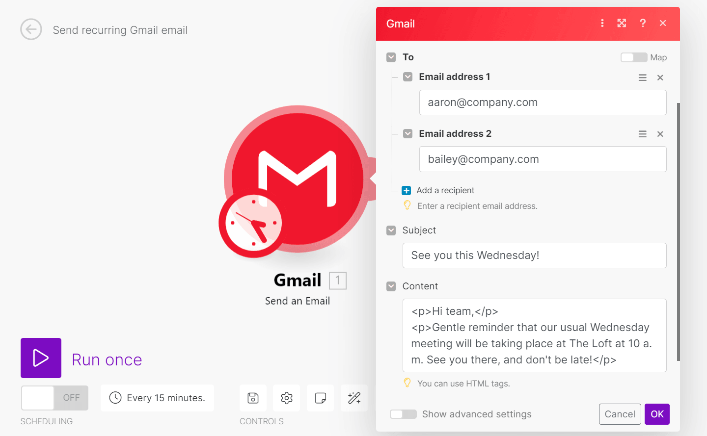 Send an Email in Gmail