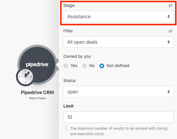 Make Pipedrive module setup