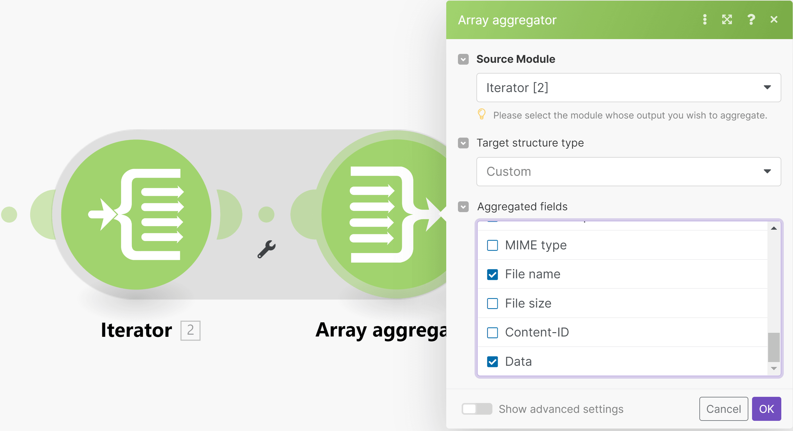 choosing-source-array-aggregator-make-scenario