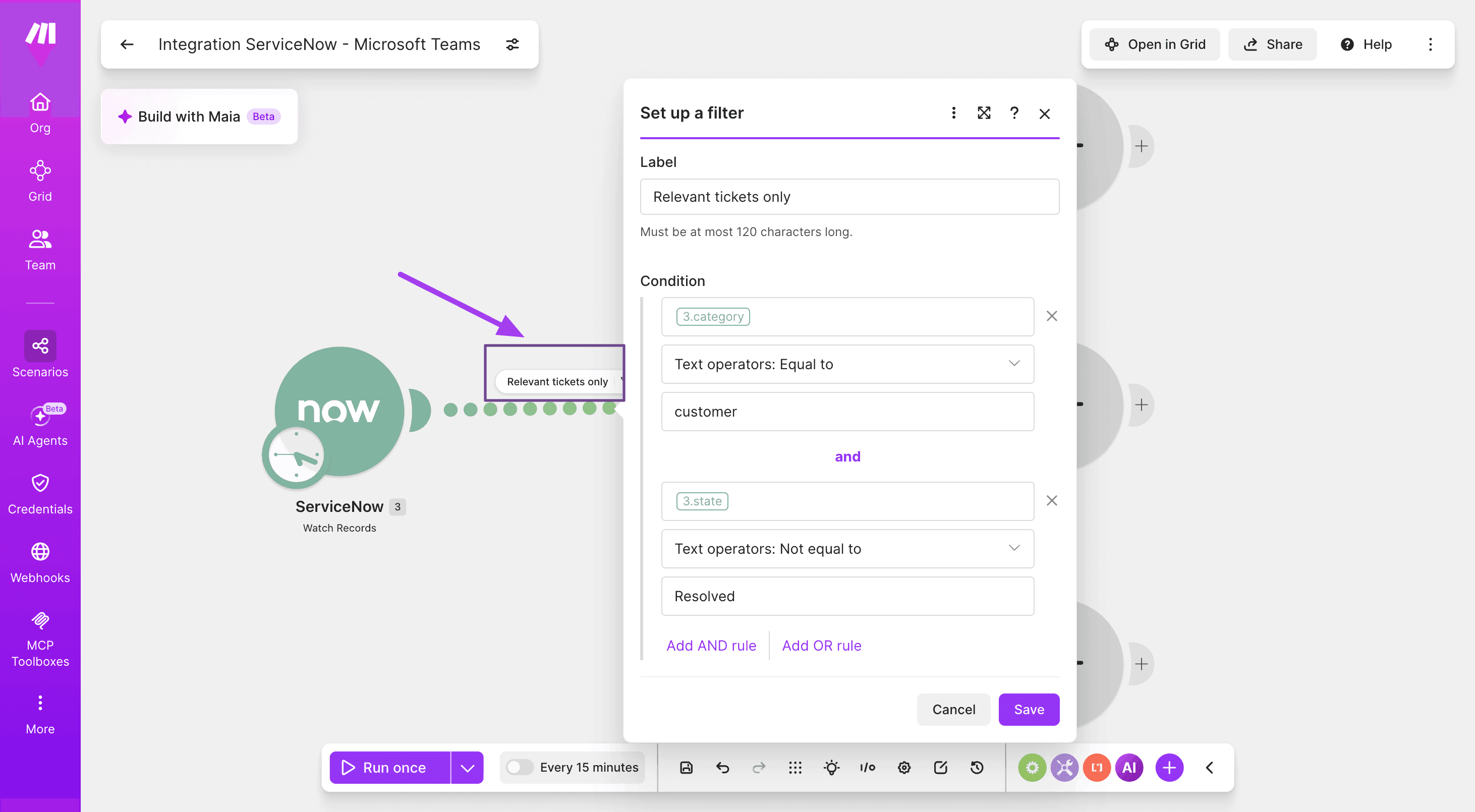 Integration-ServiceNow-Microsoft-Teams-step 3