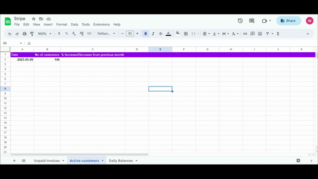 Measure active customers automation - 17 gif