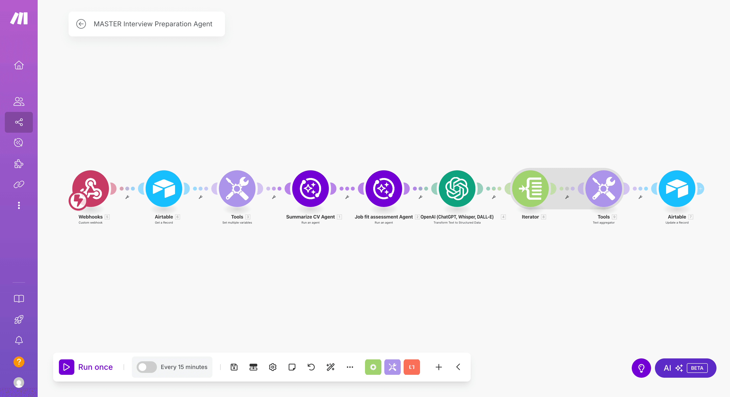 HR hiring agent interview scenario cropped
