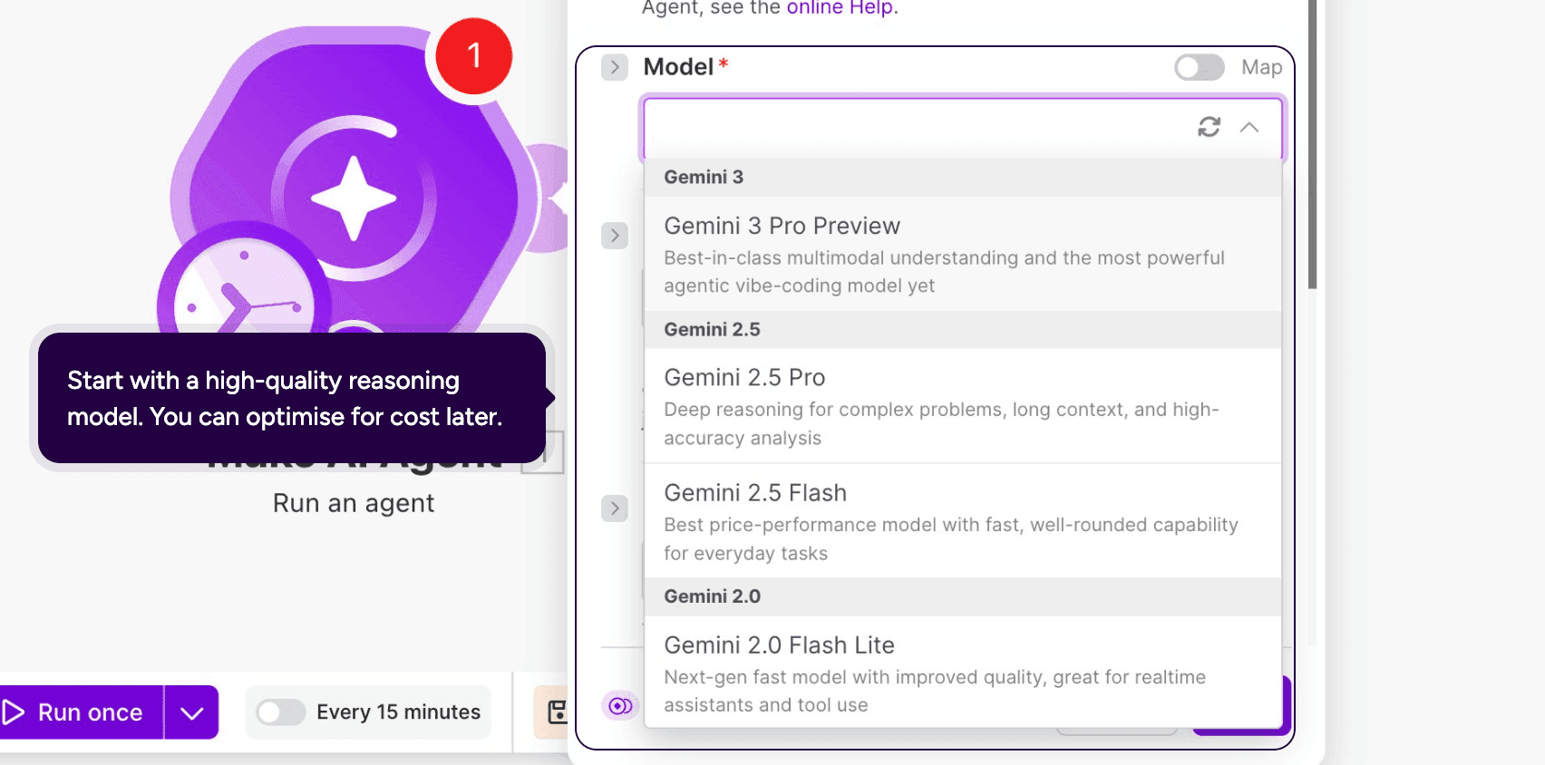 Build Make Ai agent - step 2