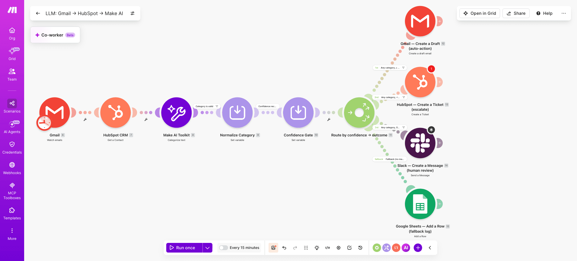 LLM-Gmail-→-HubSpot-→-Make- Step 5