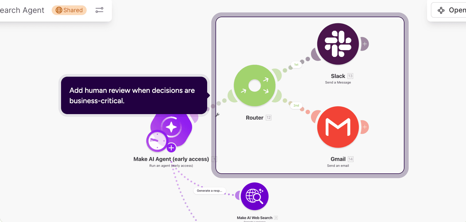 Build Make Ai agent - step 7