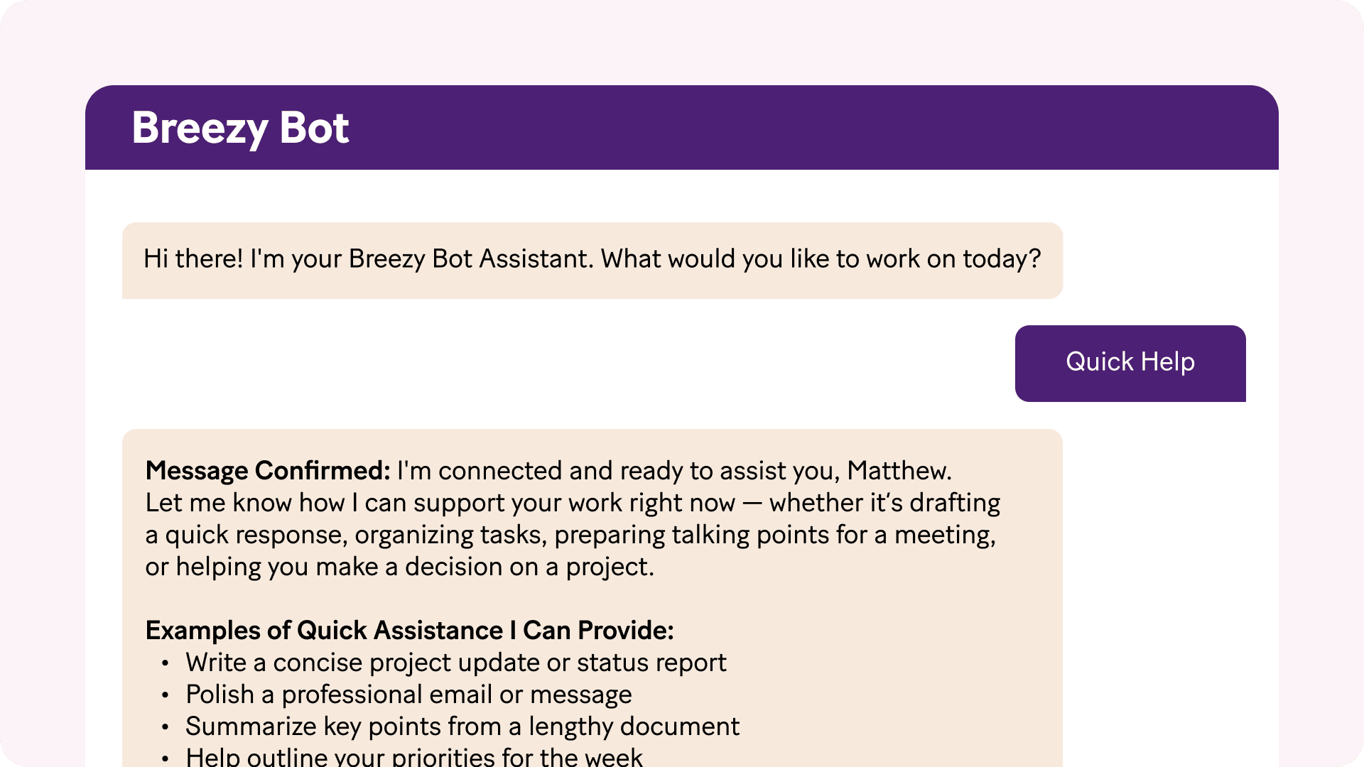 community challenge breezy bot