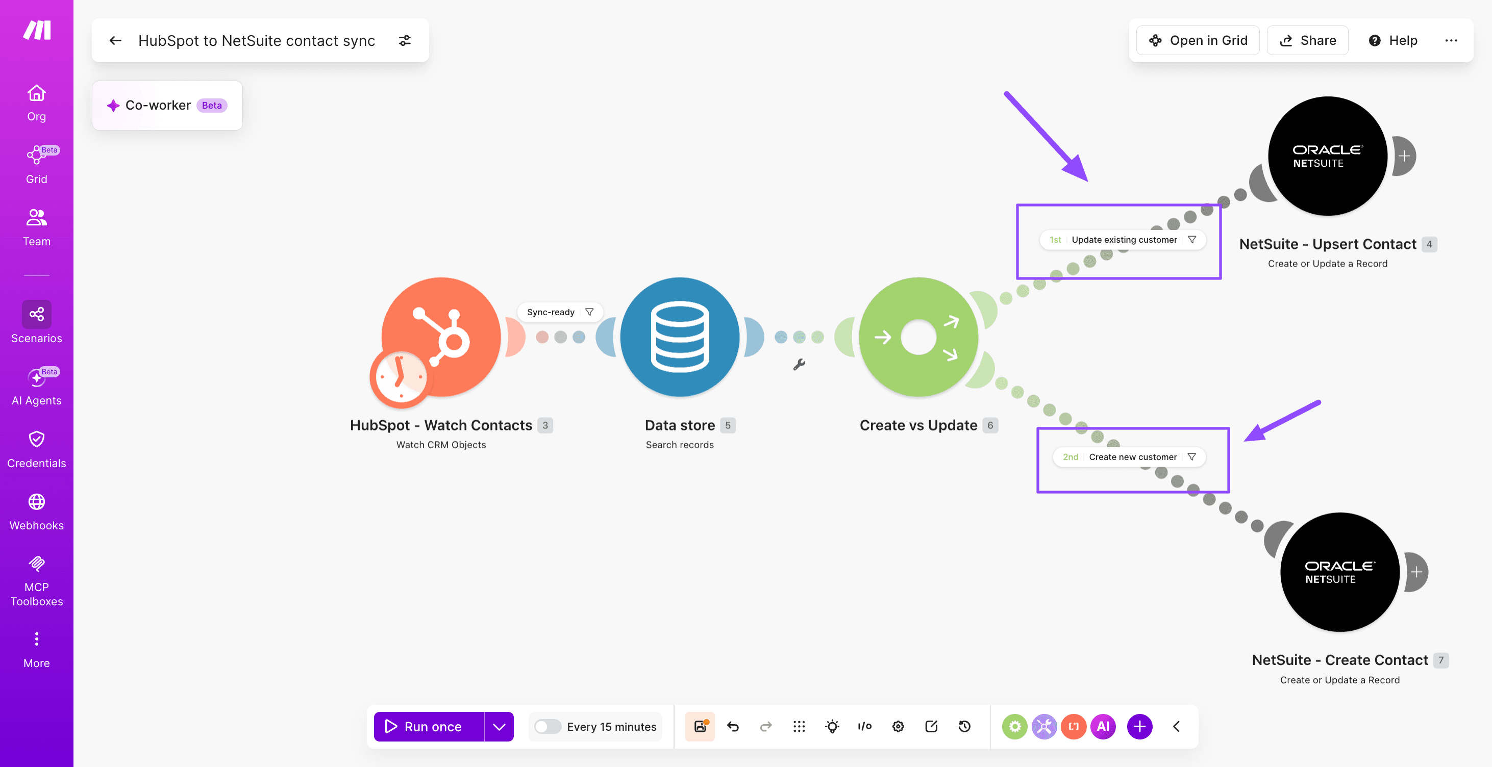 HubSpot-to-NetSuite-contact-sync-Make-Step 4