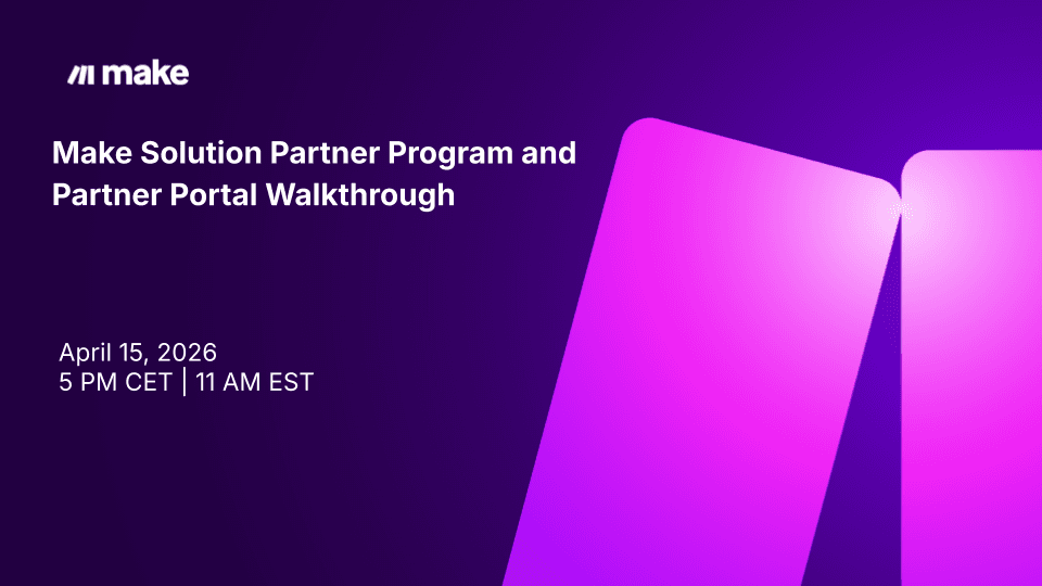 Make Solution Partner Program and Partner Portal Walkthrough