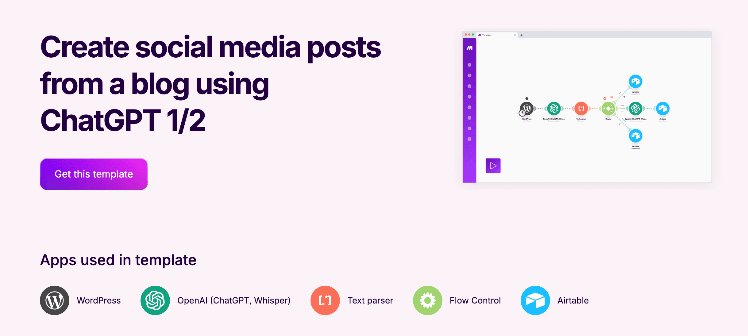 create social from blog post automation