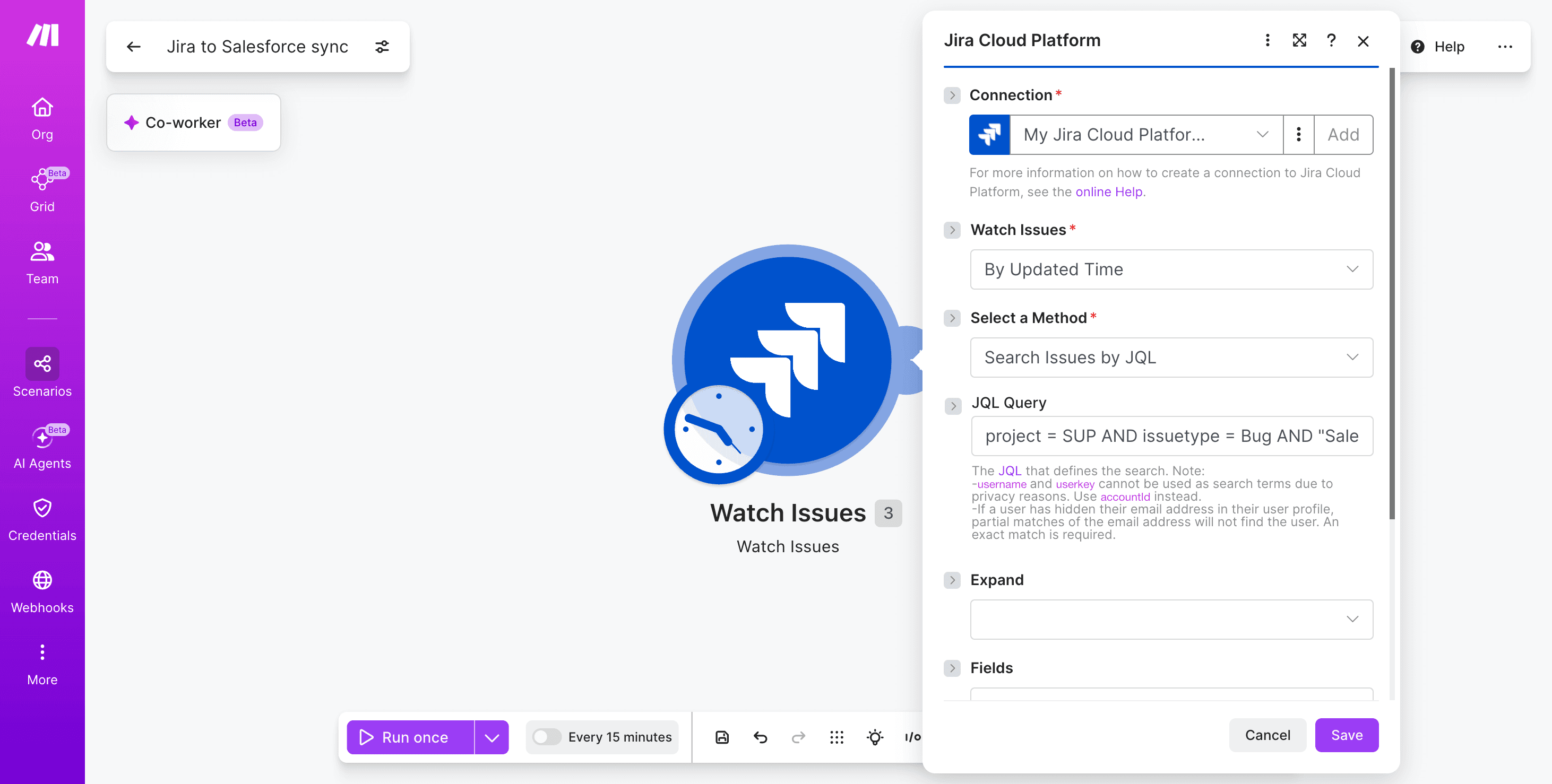 Jira-to-Salesforce-sync-step 1