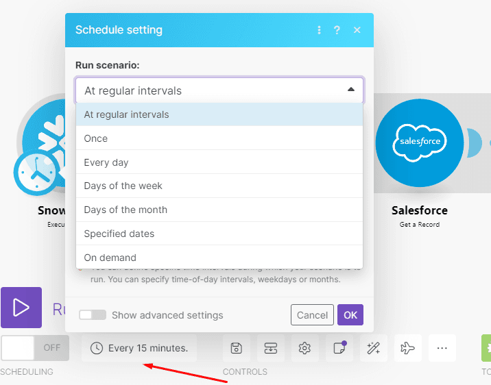 scheduling churn management scenario