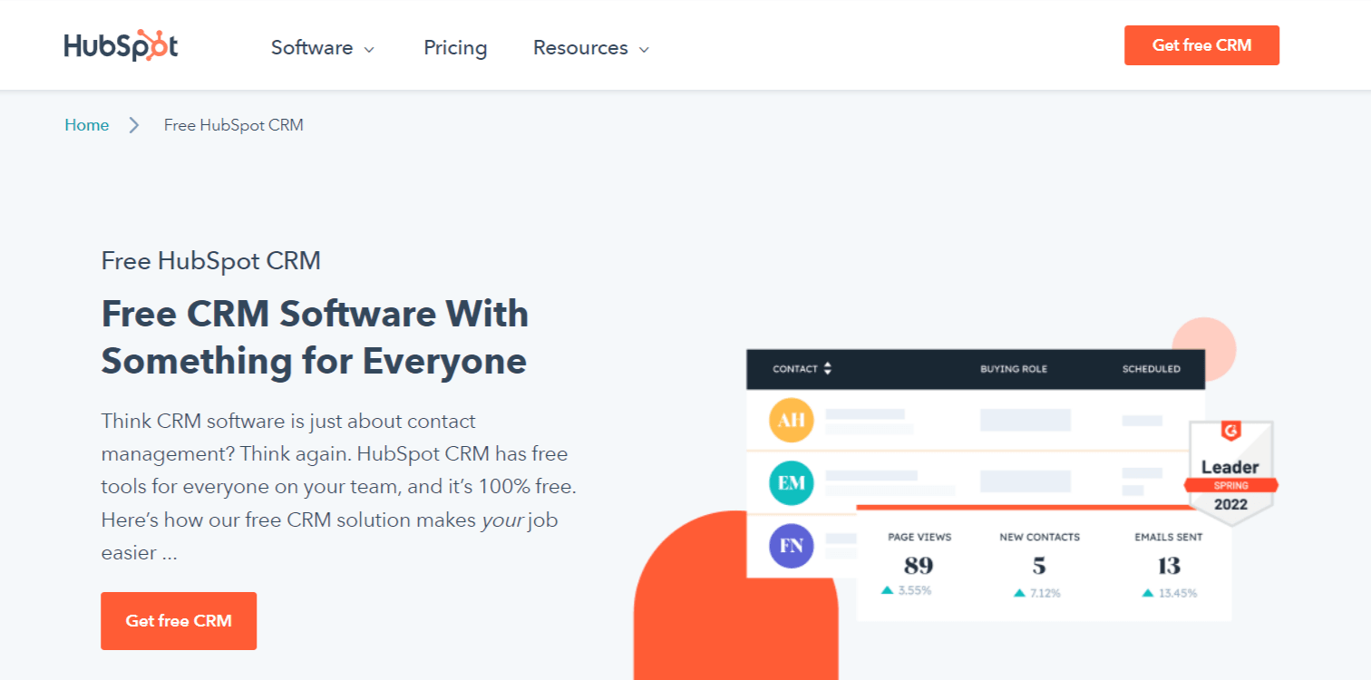 hubspot-free-crm