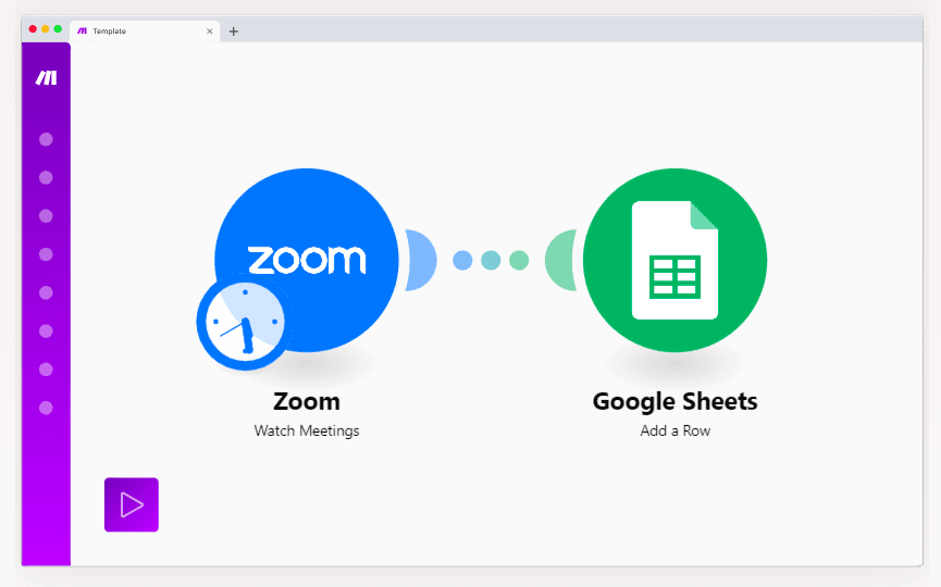 API Integration - iPaas - Zoom-Google Sheets