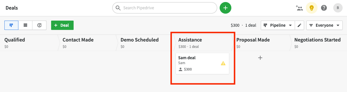 Pipedrive pipeline stages