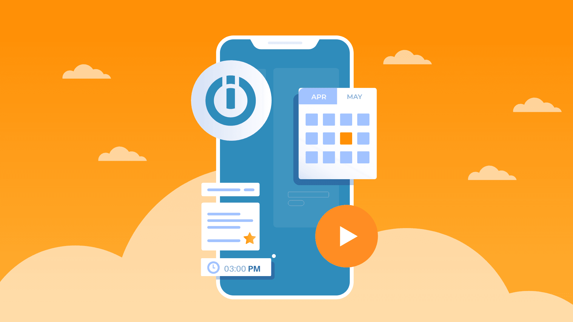 The Integromat mobile app preview.