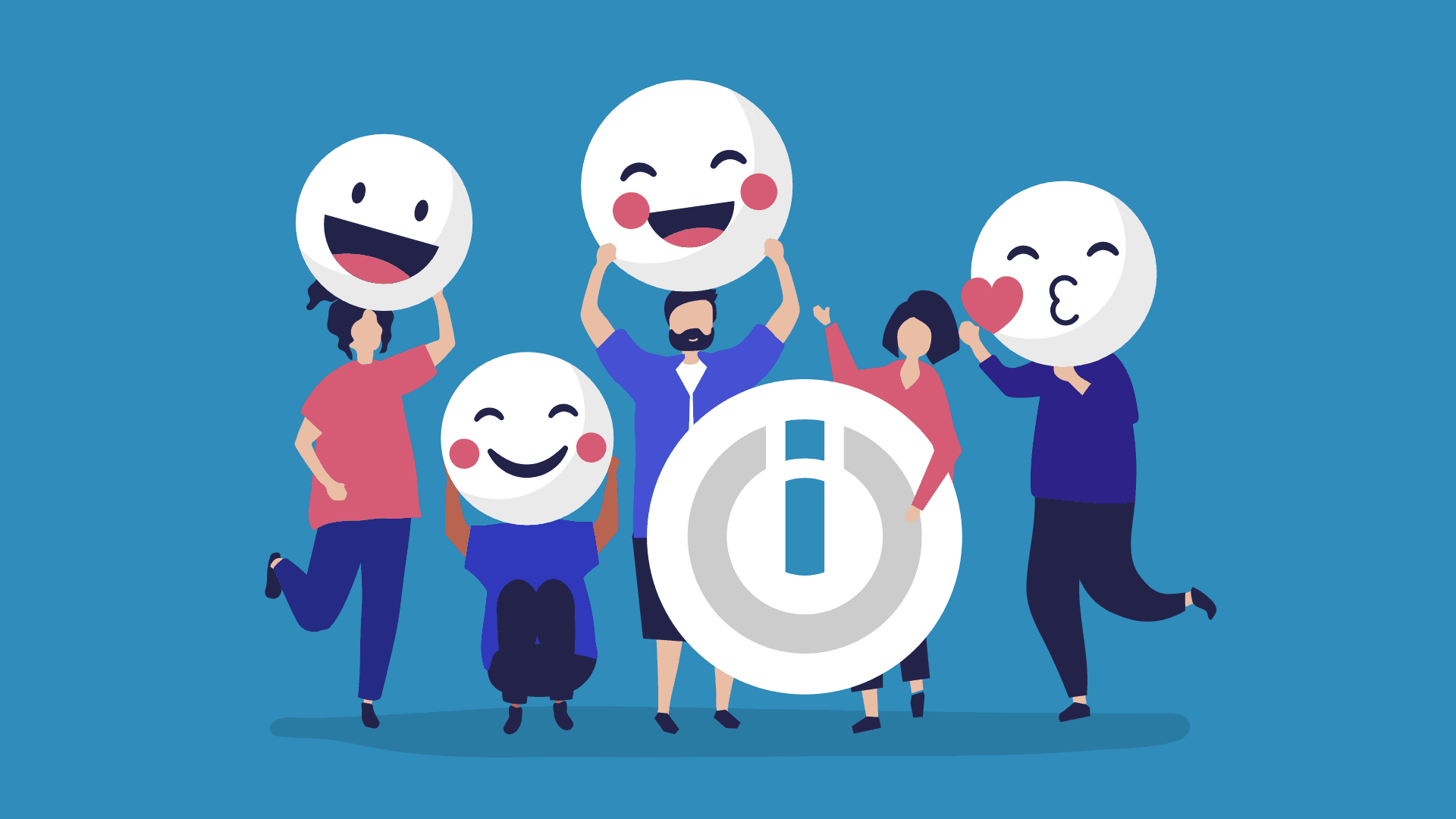 Five happy people loving Integromat.