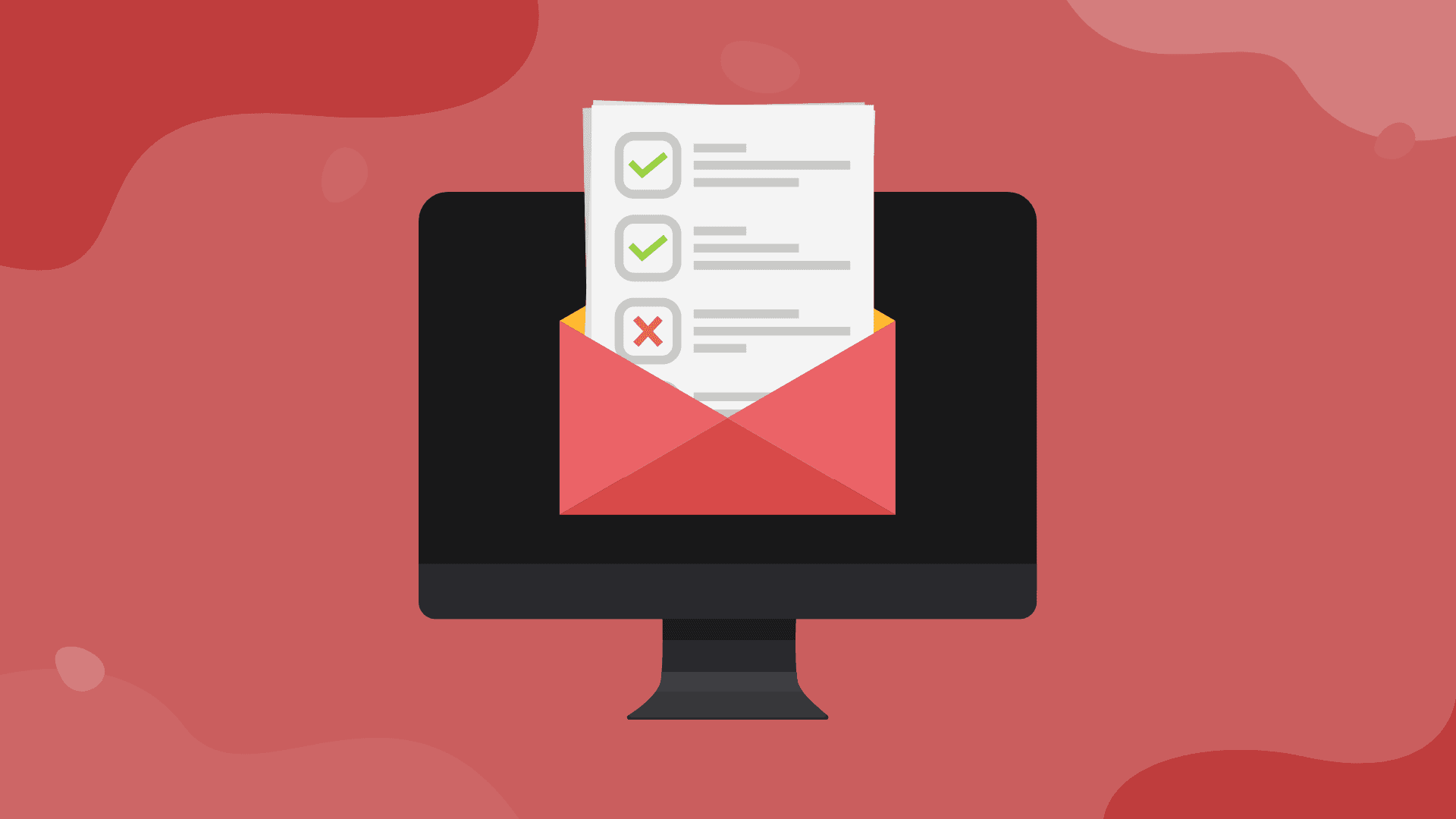A screen with en e-mail verification content.