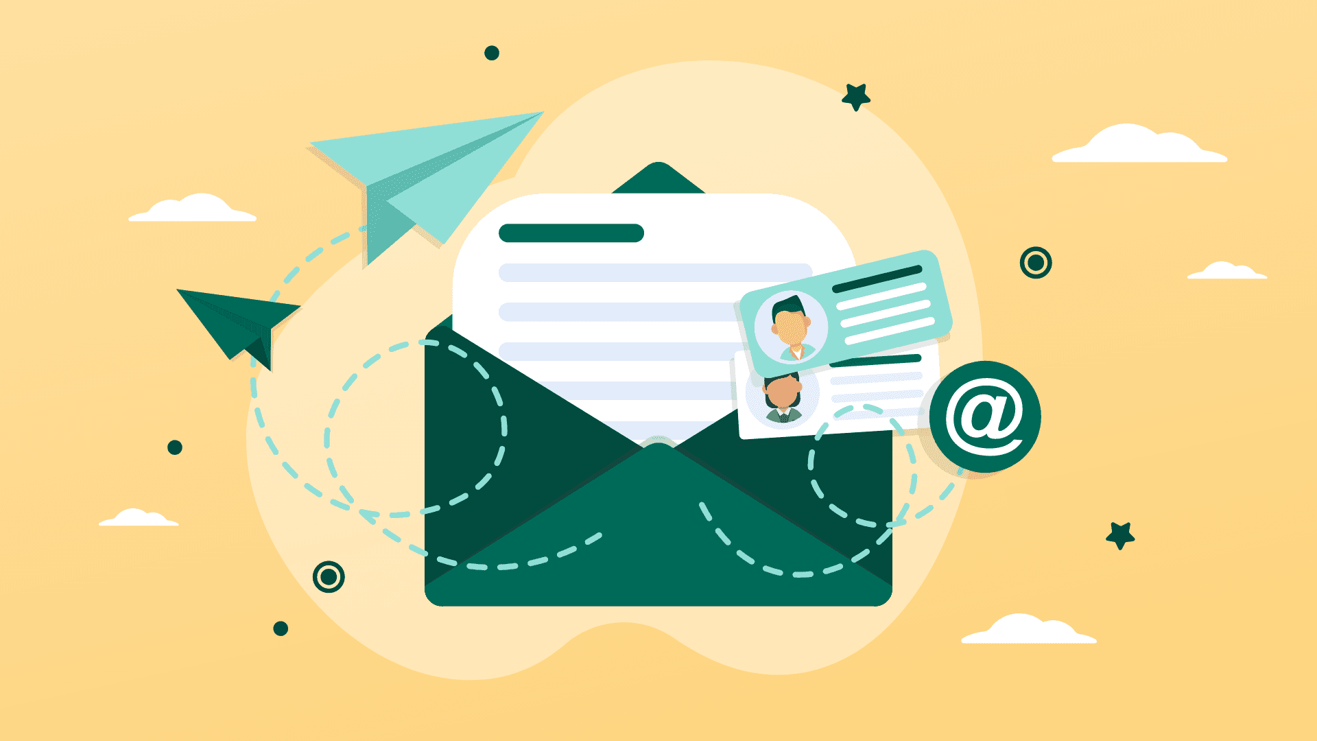 Email automation concept.