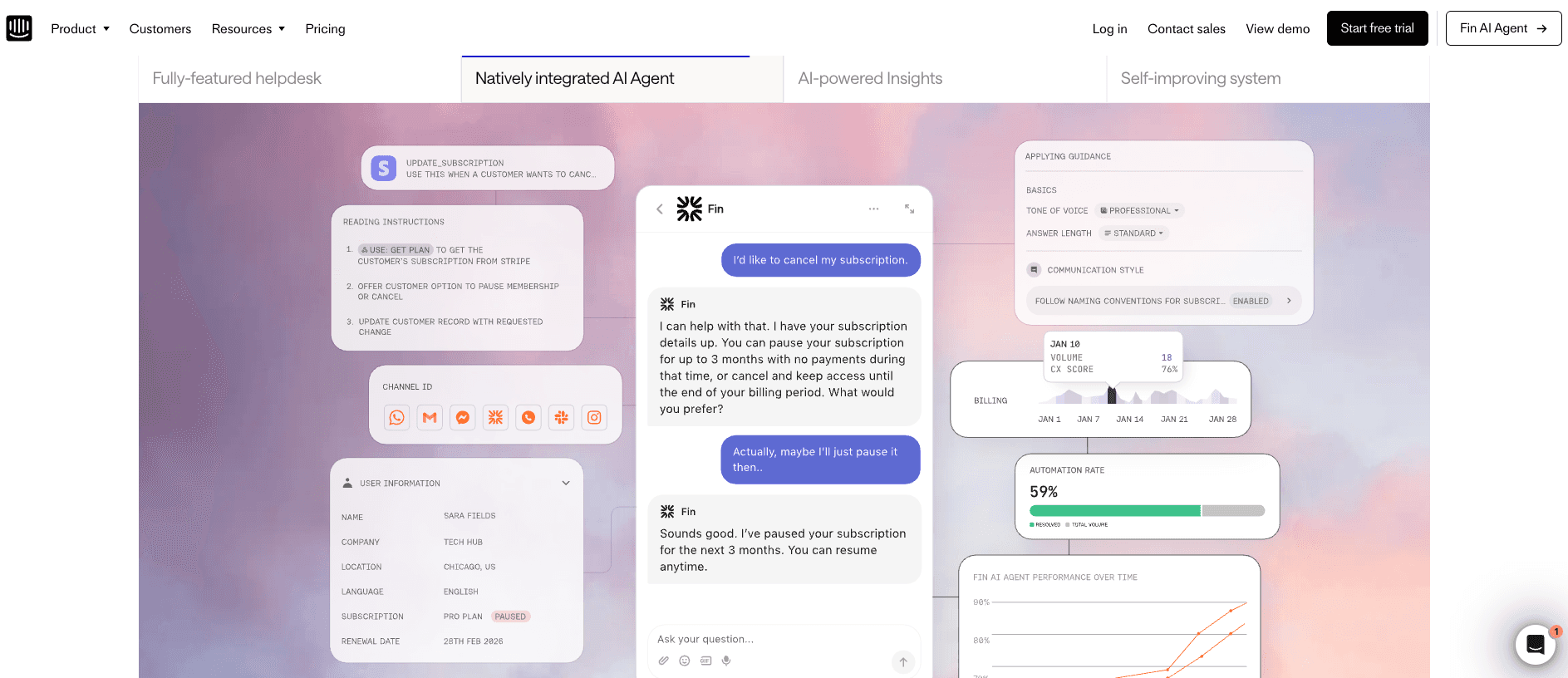 Intercom Fin AI screenshot