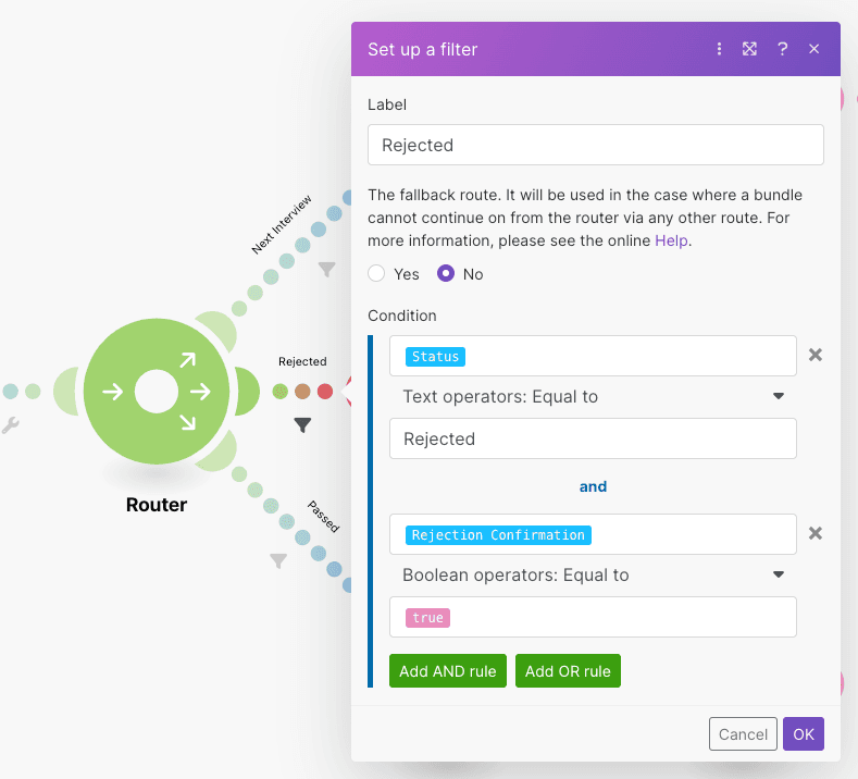 configuring-rejection-filter