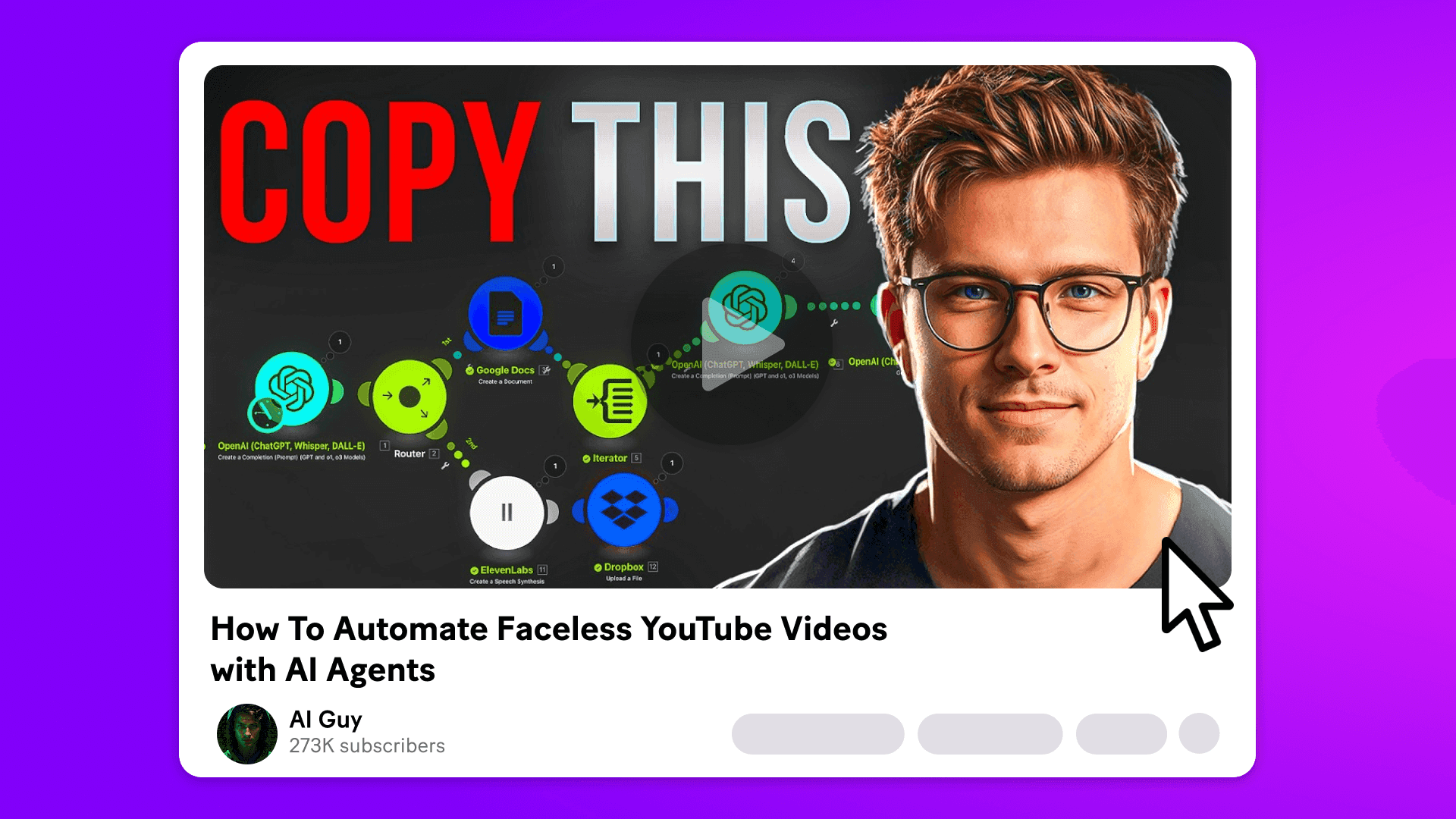 How to Make Faceless YouTube Videos with AI + Make | Make