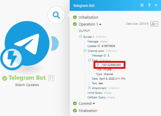 Plano vacío Adaptar Telegram Bot